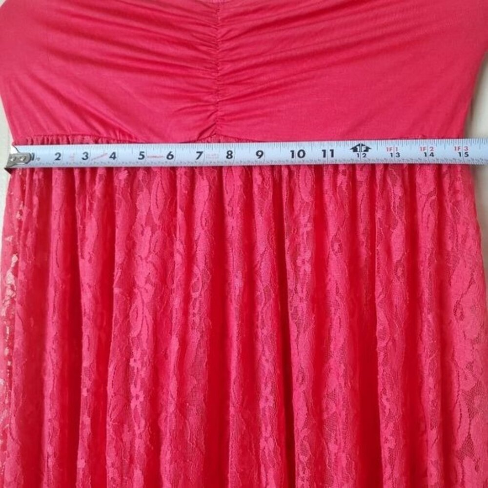 Pinkblush maternity maxi dress Pink Color Lace Open Photoshoot Size Large New - Picture 11 of 13